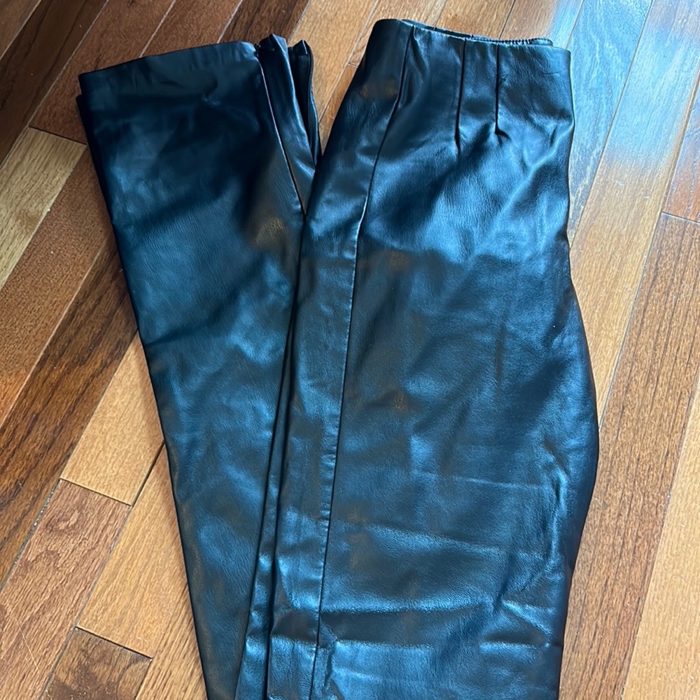 Zara leather pants